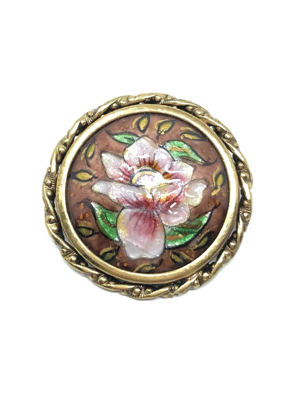 Vintage on sale enamel brooches