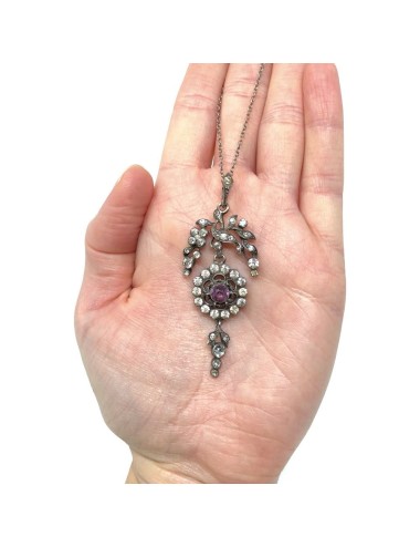 Zircon Purple Heart Necklaces For Women Metal Love Clavicle Chain Simple  Heart Choker Pendant Necklace Jewelry Bijoux Femme